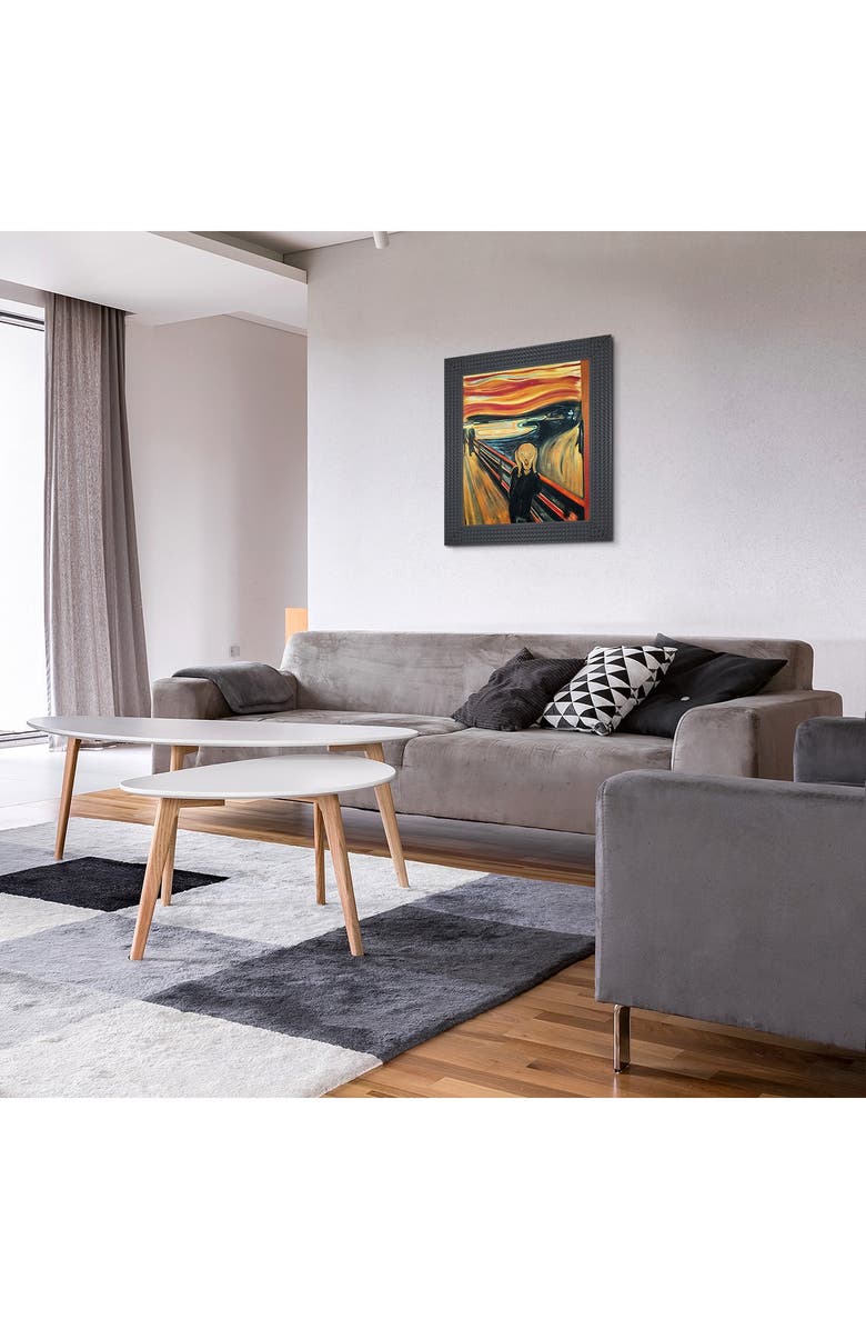 OVERSTOCK ART The Scream - Framed Oil Reproduction of an Original Painting by Edvard Munch, Alternate, color, 