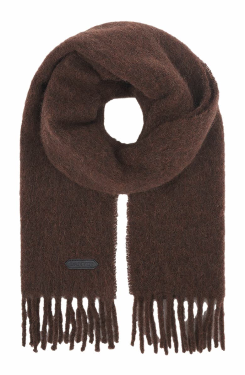 Lanvin fringed Scarf in wool, Alternate, color, 