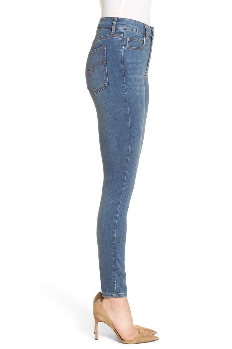 'Cyndi' High Rise Skinny Jeans, Alternate, color, LIGHT DENIM