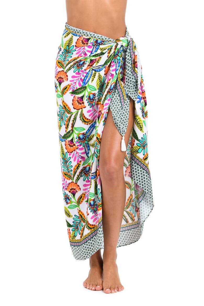 Jungle Cover-Up Pareo, Main, color, WHITE MULTI