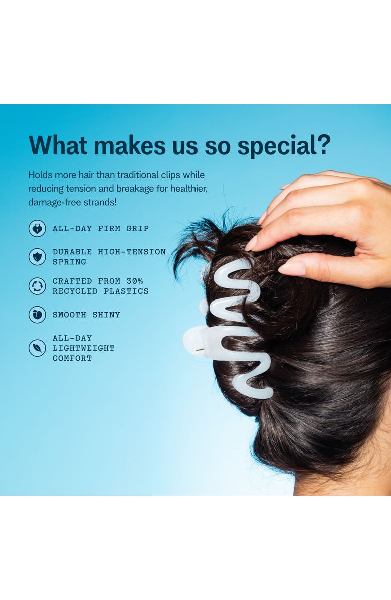 Gimme Beauty Medium Squiggle Claw Clip, Alternate, color, Pink