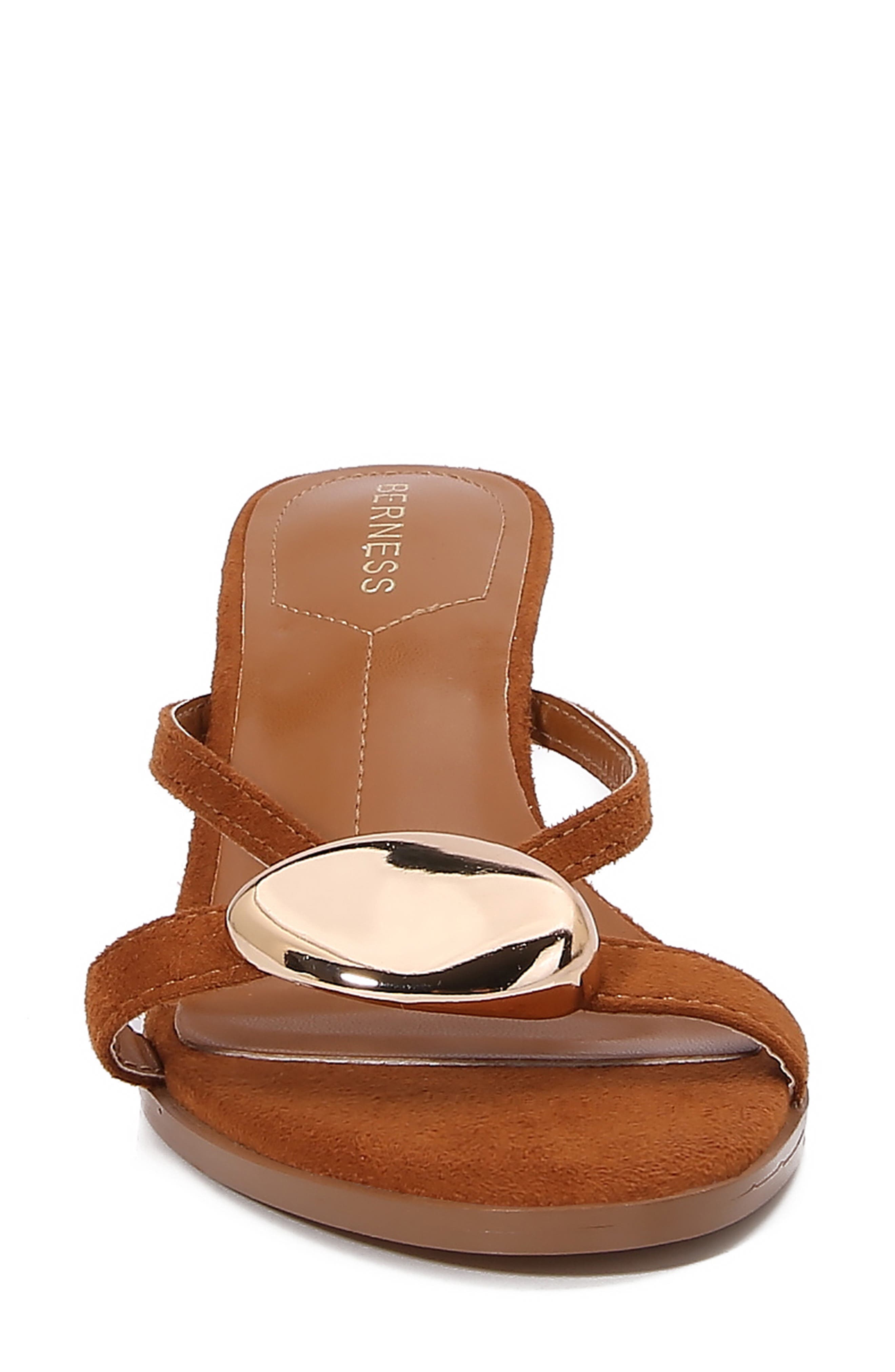 BERNESS Royalty Kitten Heel Sandal, Alternate, color, Camel