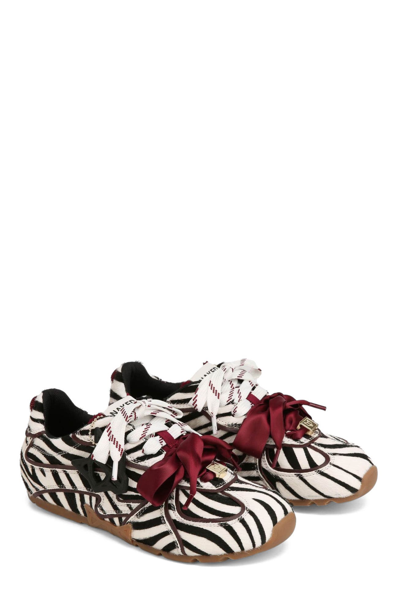 Naked Wolfe Adored Pony Sneaker, Alternate, color, Zebra Print