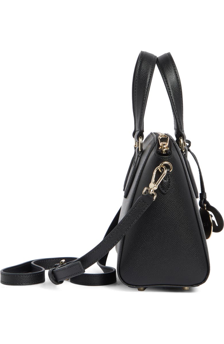 Furla Minerva Mini Satchel Tote Bag, Alternate, color, Nero