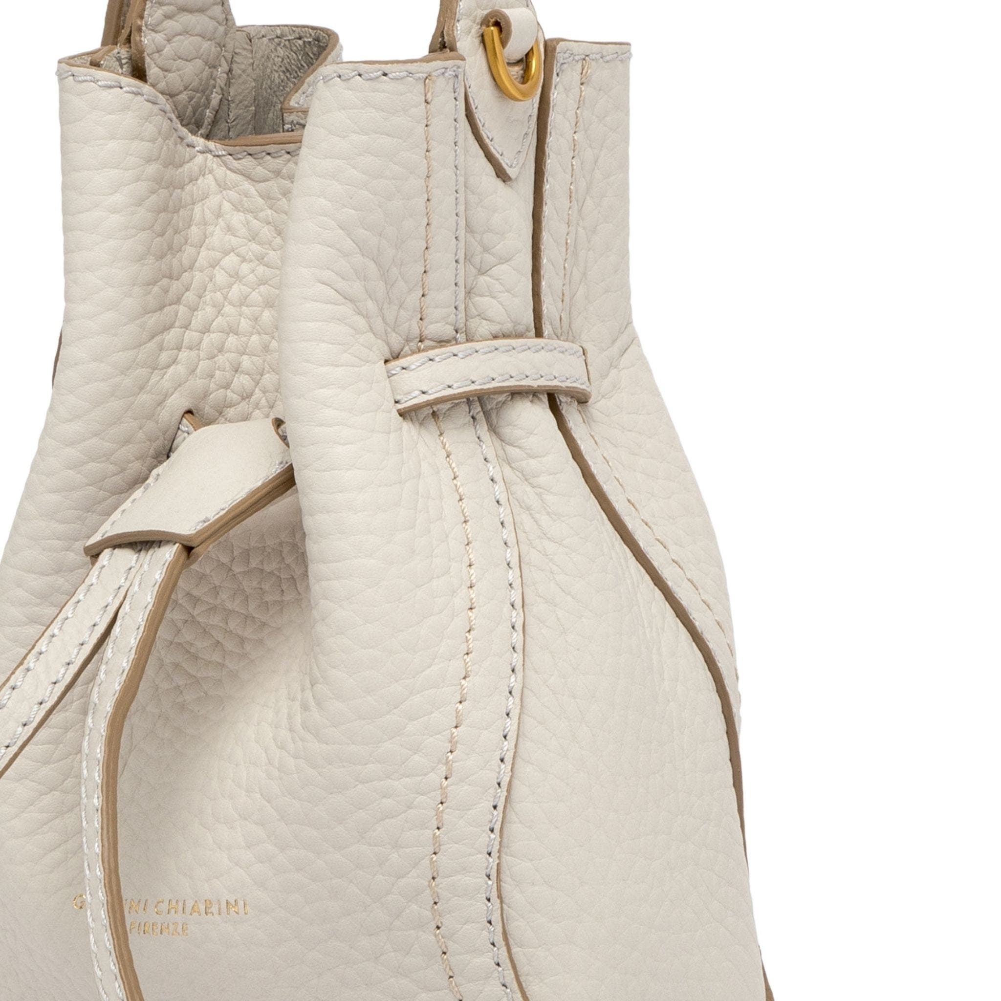 Gianni Chiarini Sienna Off White Leather Bucket Bag, Alternate, color, Off-White
