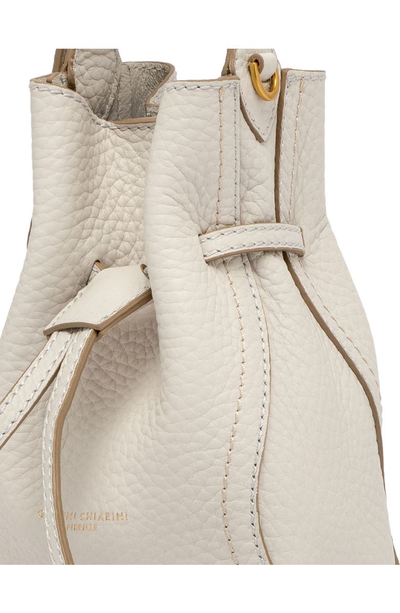 Gianni Chiarini Sienna Off White Leather Bucket Bag, Alternate, color, Off-White