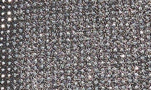 Milly Rhys Rhinetone Long Sleeve Midi Dress In Silver