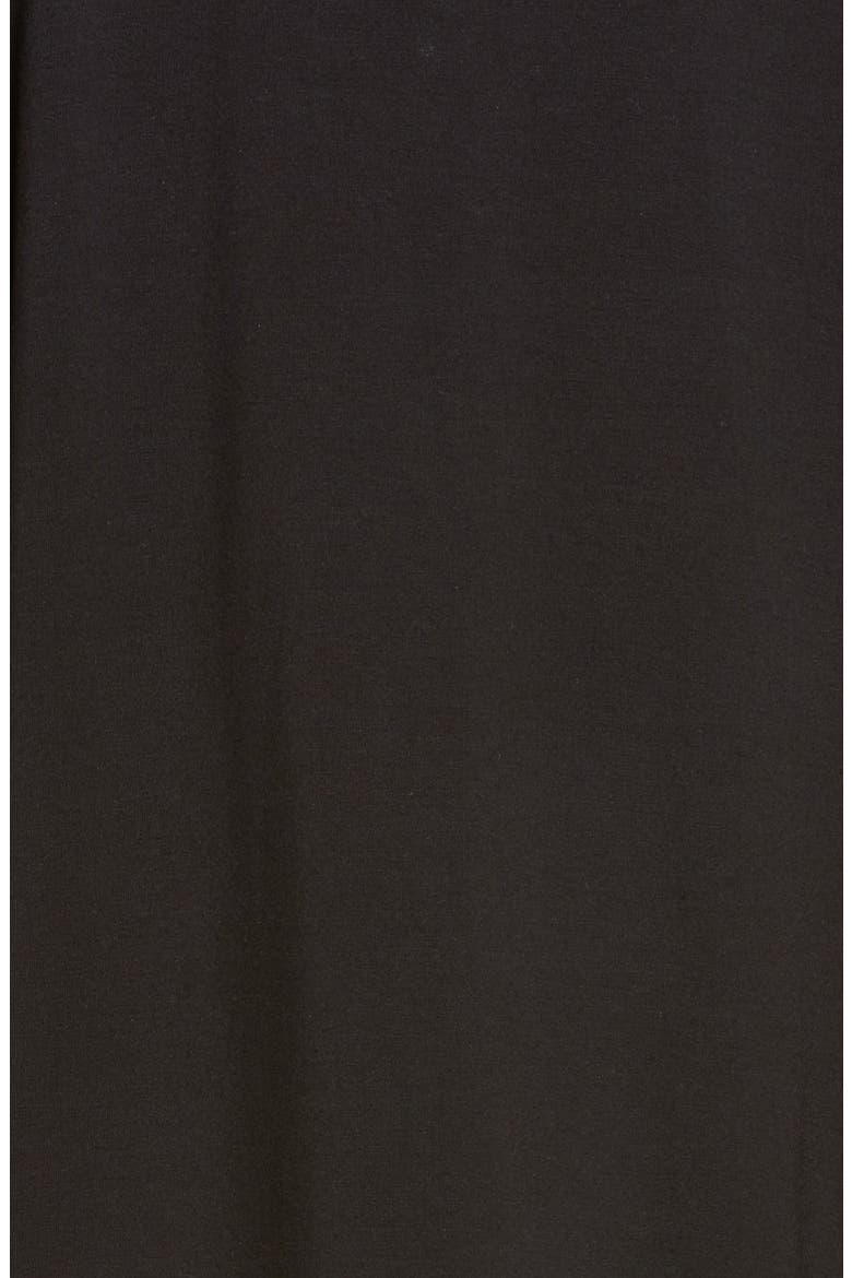 Moonlight Eco Long Sleeve Short Pajamas, Alternate, color, BLACK