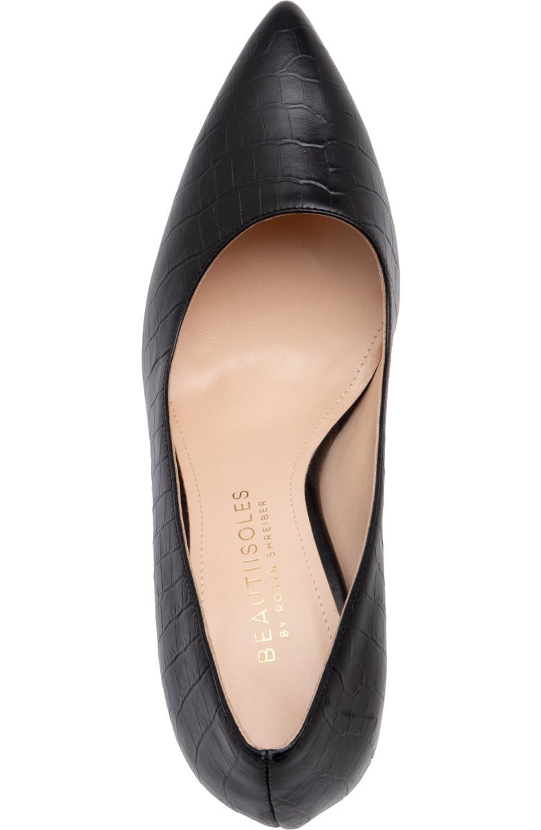 BEAUTIISOLES Pippa Leather Pump, Alternate, color, Black