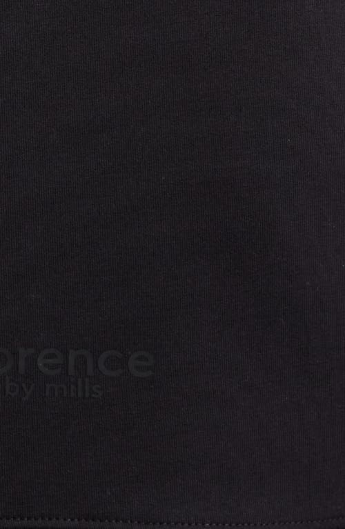 Florence By Mills Crop Stretch Cotton Blend Track Jacket In Black