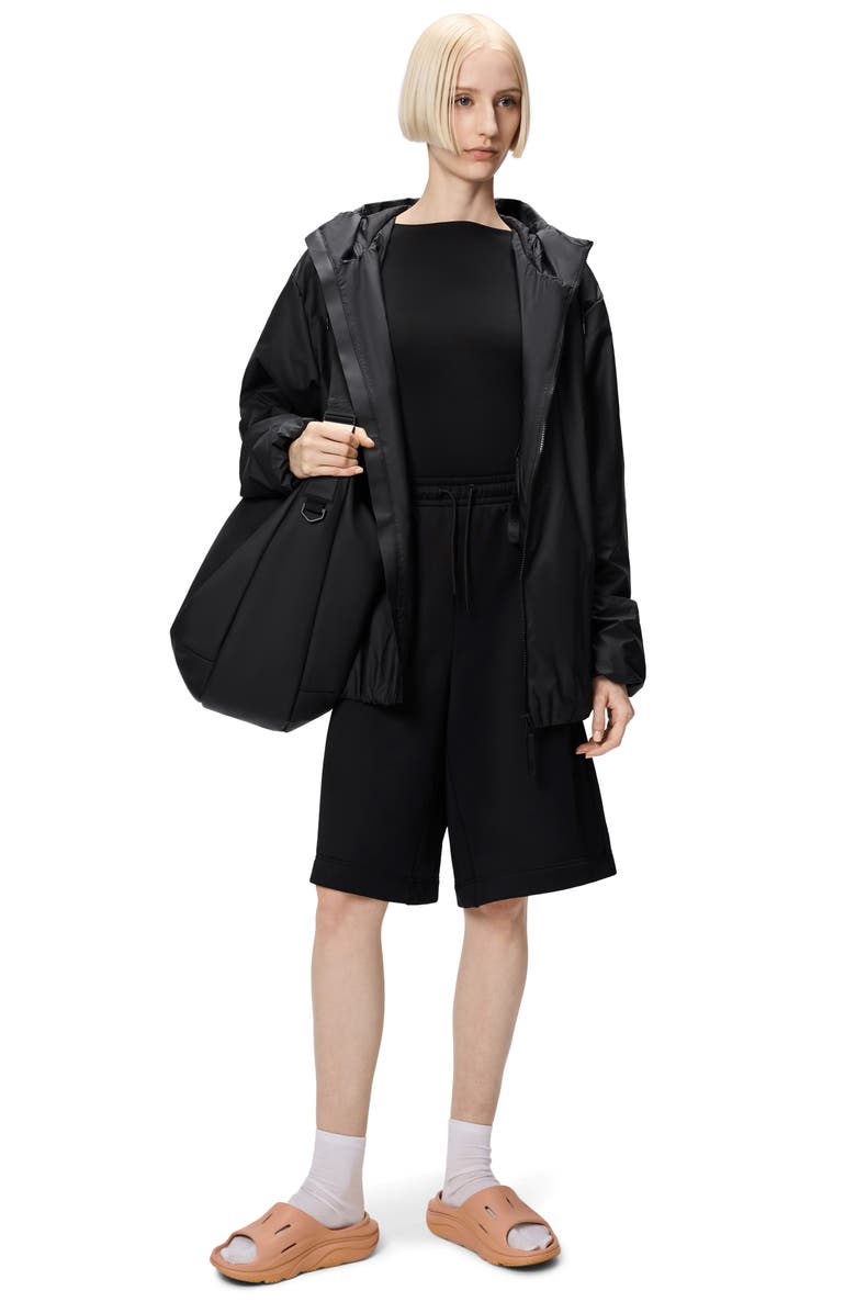 Rains Lohja Insulated Rain Jacket, Alternate, color, Black