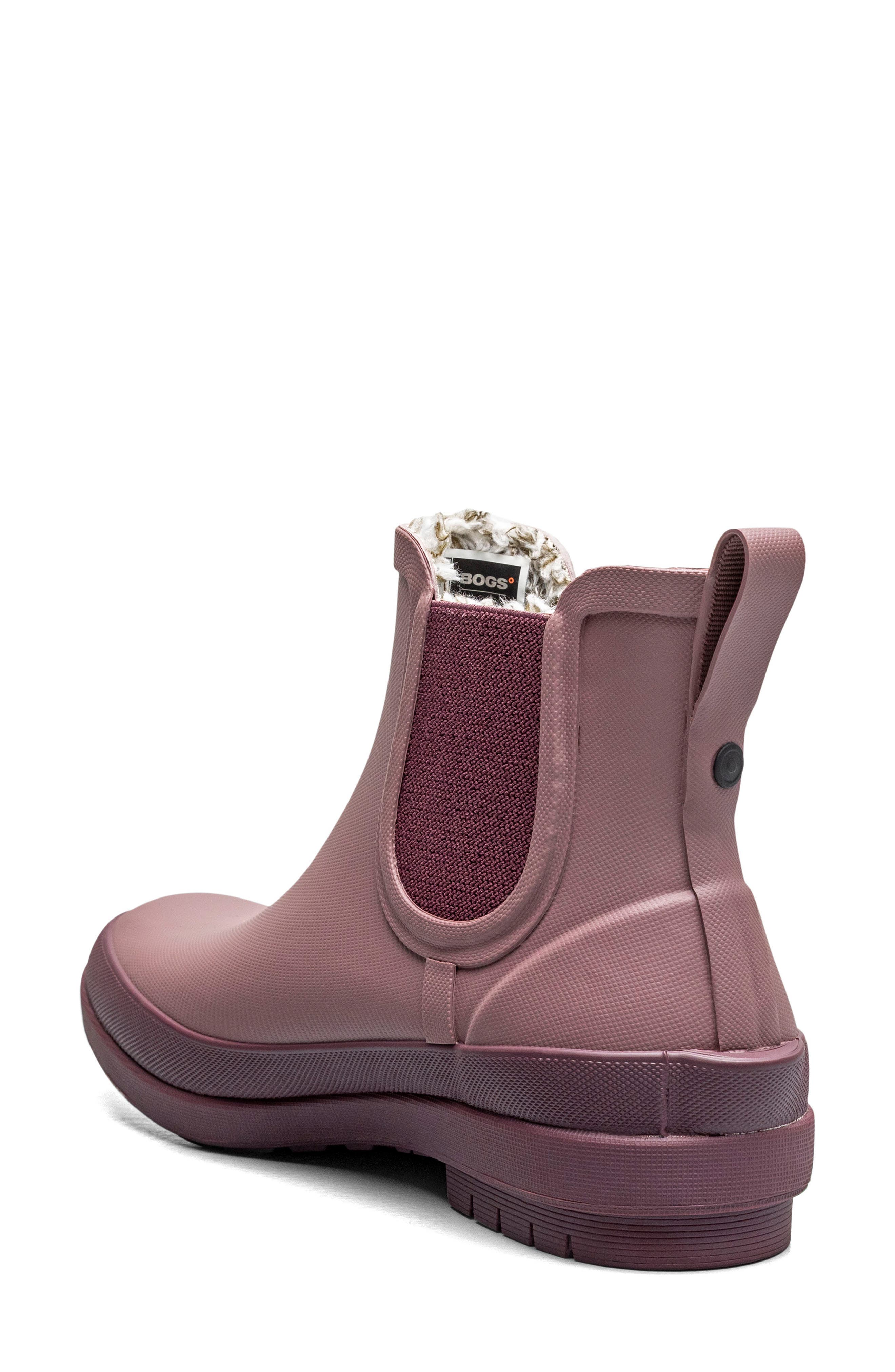 Amanda II Waterproof Insulated Chelsea Rain Boot, Alternate, color, ROSE