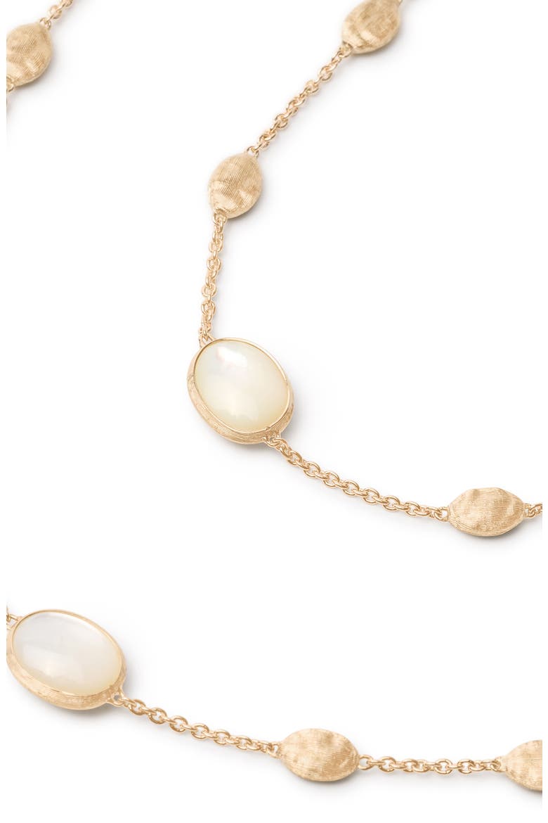 Siviglia 18K Yellow Gold & Mother-of-Pearl Disc Station Long Necklace, Alternate, color, GOLD