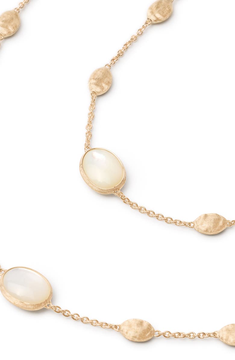 Marco Bicego Siviglia 18K Yellow Gold & Mother-of-Pearl Disc Station Long Necklace, Alternate, color, 