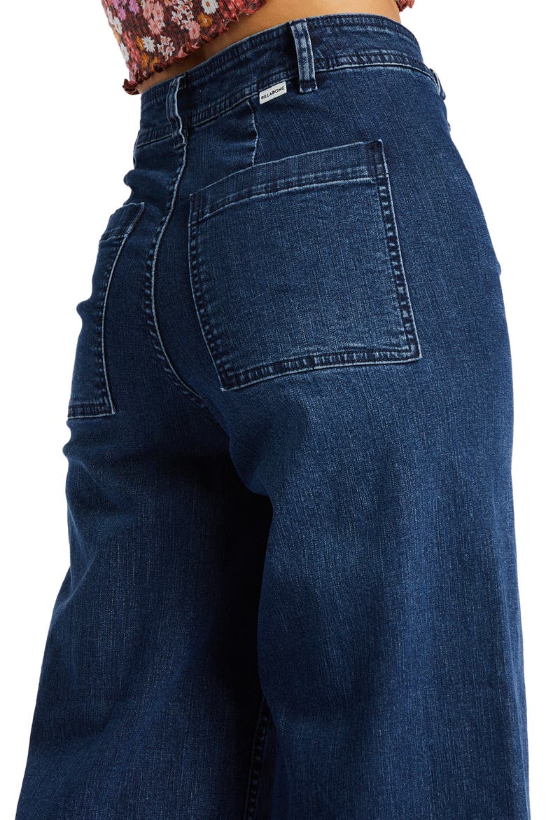 Free Fall Fray Hem Stretch Wide Leg Jeans, Alternate, color, NIGHT SKY