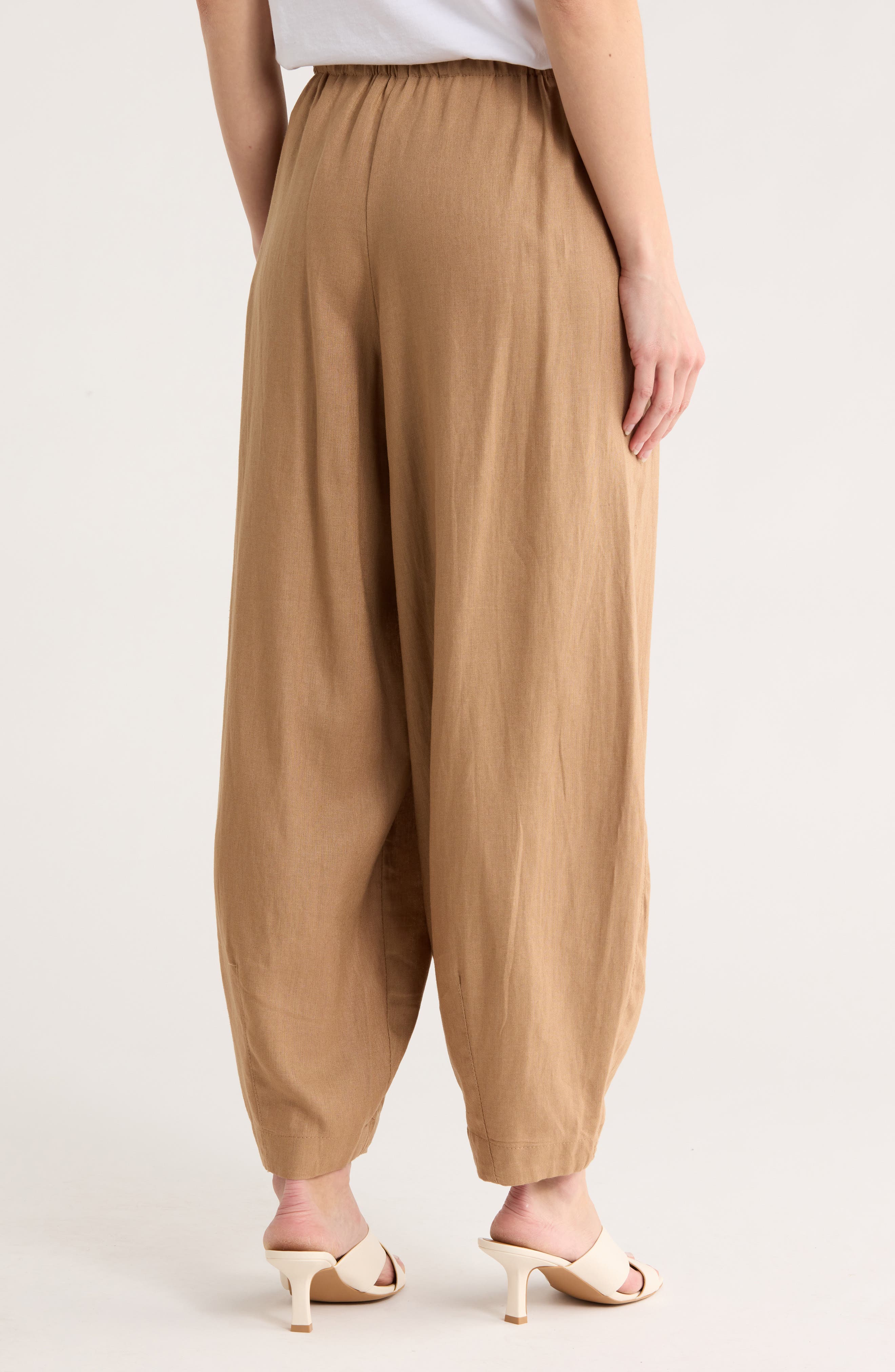 Harem Linen Blend Pants - image 4