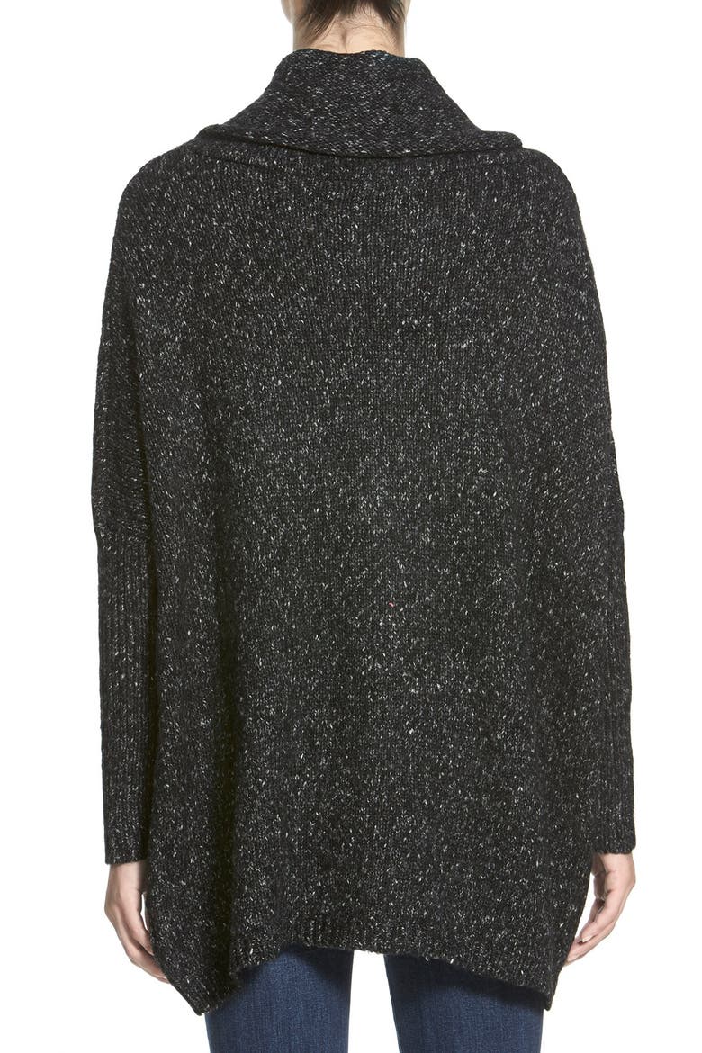 Cowl Neck Tunic Sweater, Alternate, color, CHARCOAL