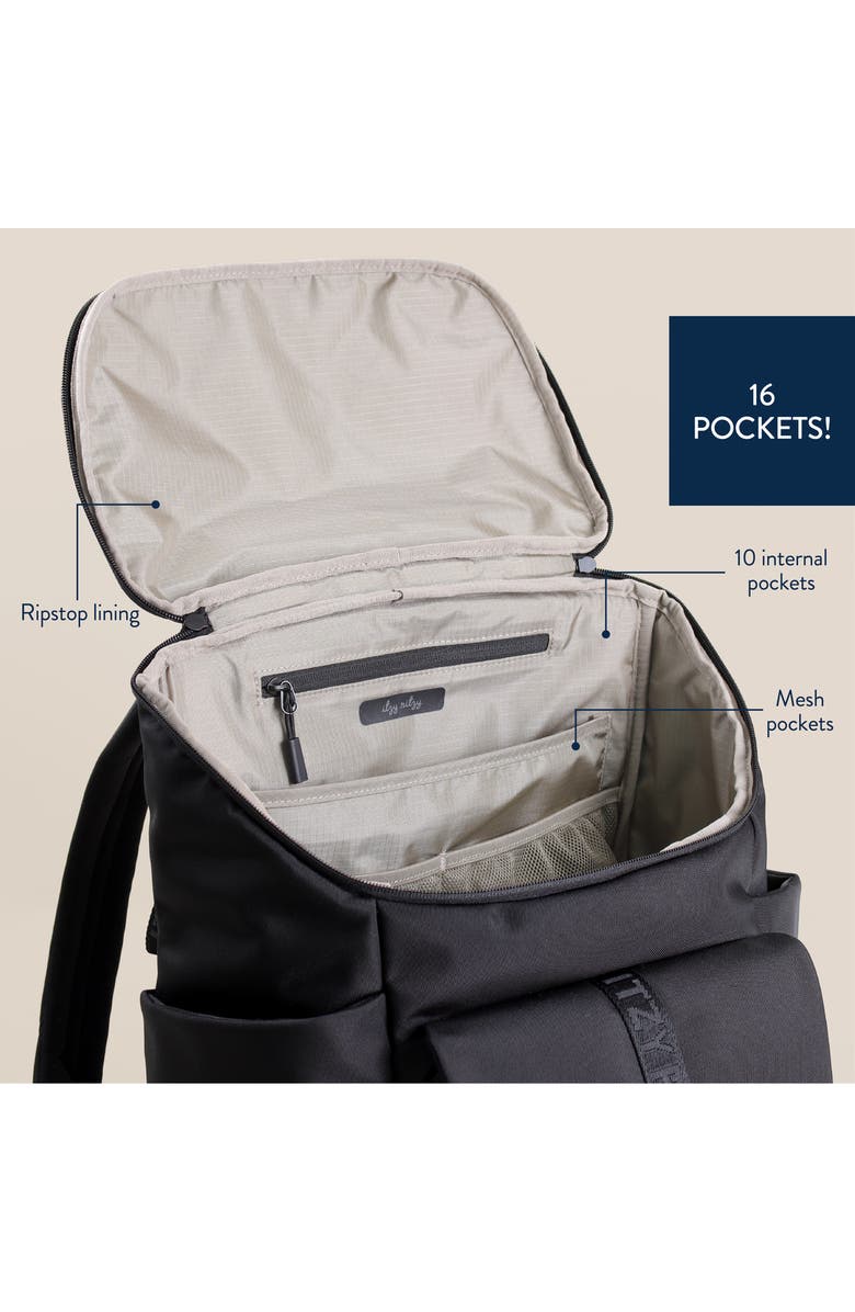 Itzy Ritzy Belong Bucket Backpack, Alternate, color, Black