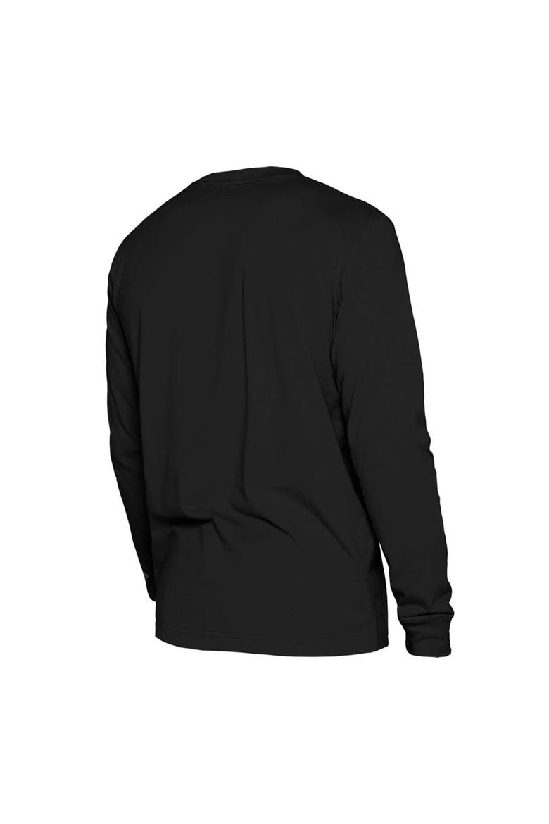 Men's New Era  Black Toronto Raptors 2024/25 City Edition Long Sleeve T-Shirt, Alternate, color, Black