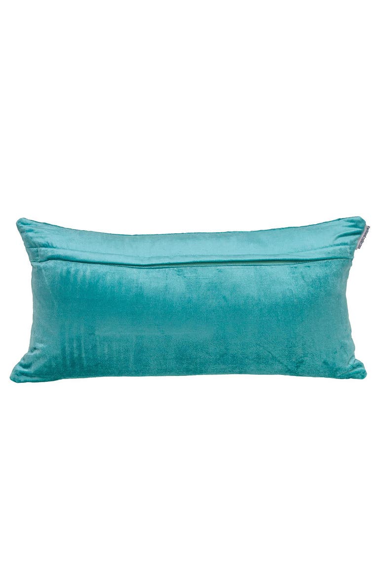 Milo Quilted Throw Pillow, Alternate, color, AQUA