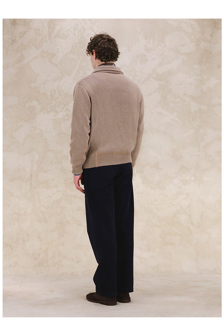 Brando Wool Cardigan, Alternate, color, Beige