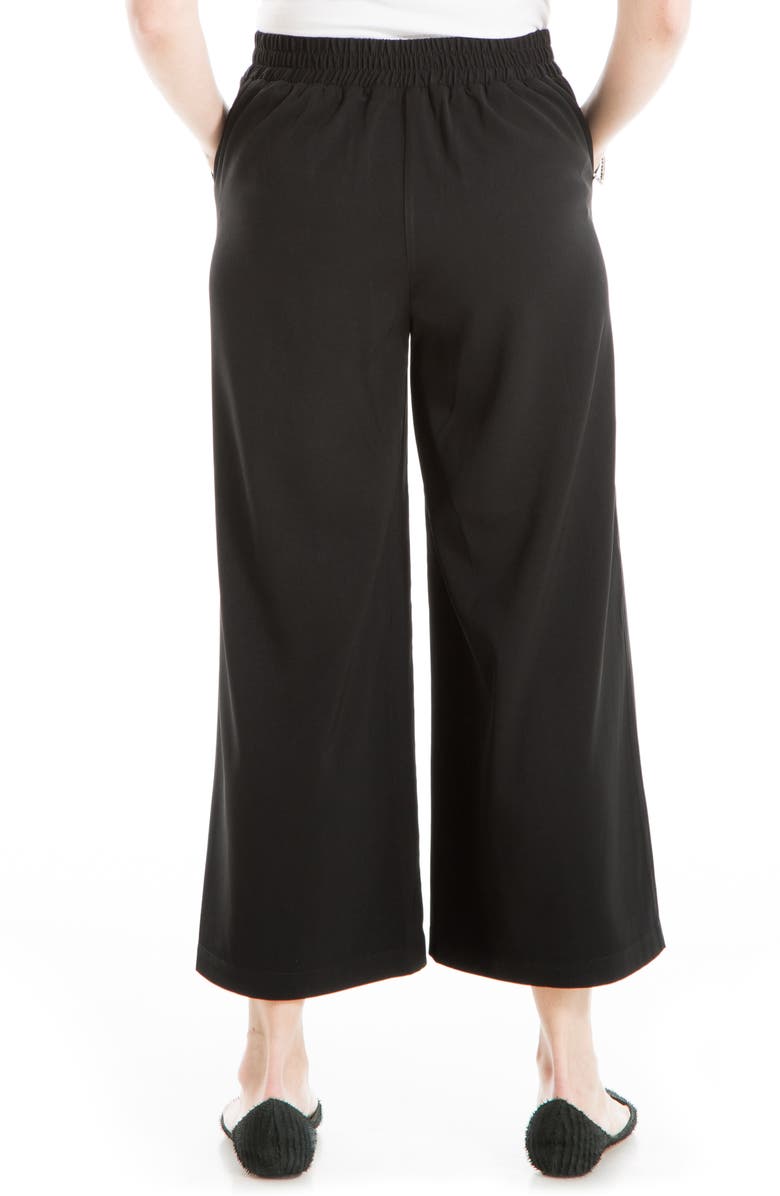 MAX STUDIO Wide Leg Ankle Crop Pull On Trouser, Alternate, color,