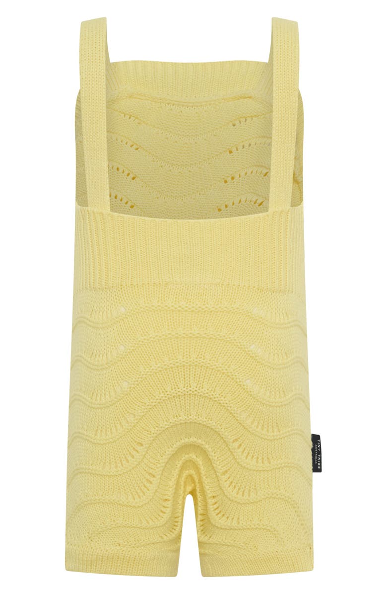 TINY TRIBE Cotton Knit Romper, Alternate, color, Yellow