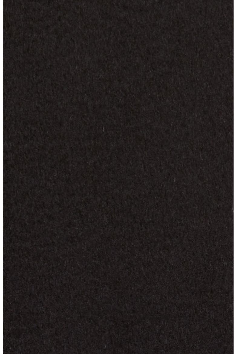 Manuela Camel Hair Wrap Coat, Alternate, color, BLACK