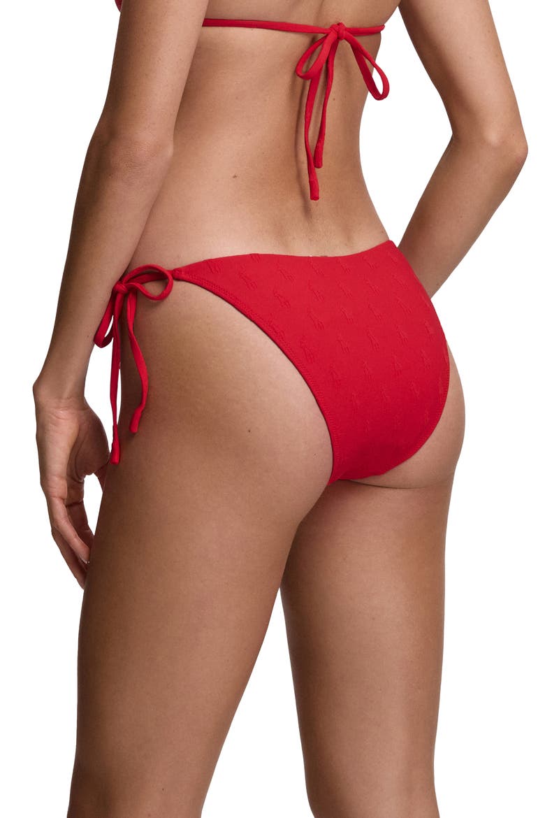 RIcky Side Tie Bikini Bottoms, Alternate, color, CRUISE RED