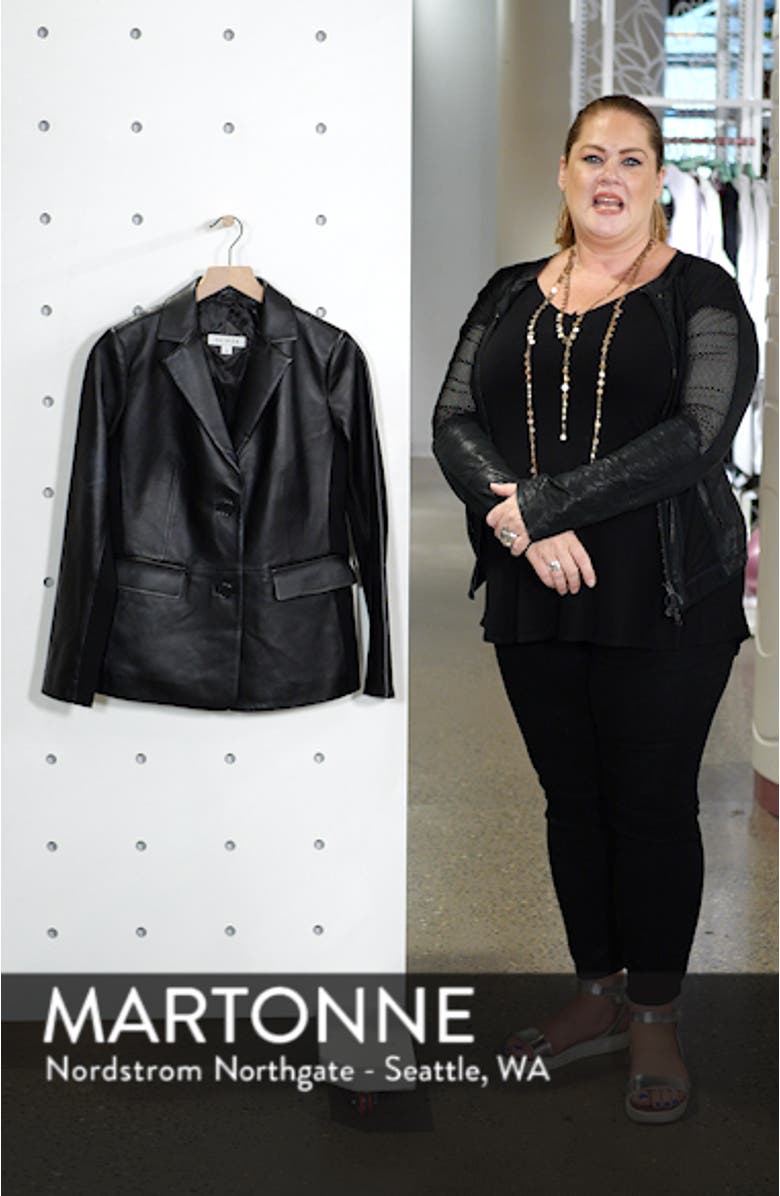 Updated Leather Blazer, sales video thumbnail