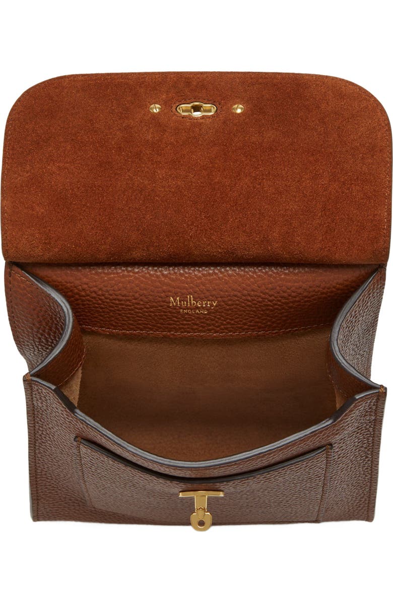 Mulberry Small Antony Leather Crossbody Bag, Alternate, color, Oak