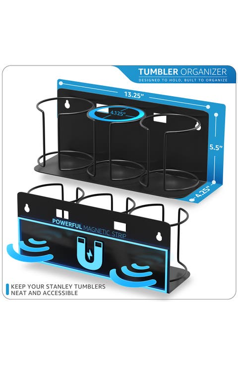 Set of 2 Magnetic Tumbler Organizers