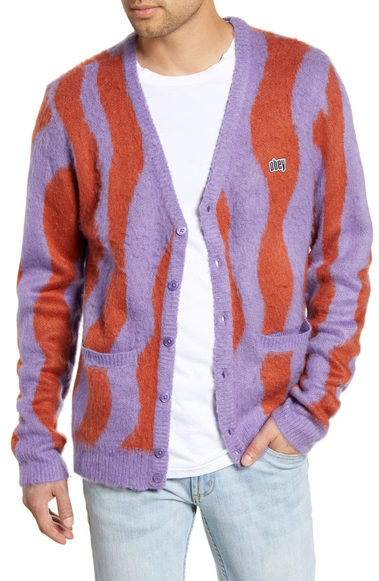 Obey Seaweed Cardigan, Main, color,