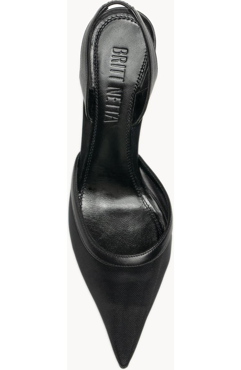 Britt Netta Esme Slingback 95, Alternate, color, Black Nappa