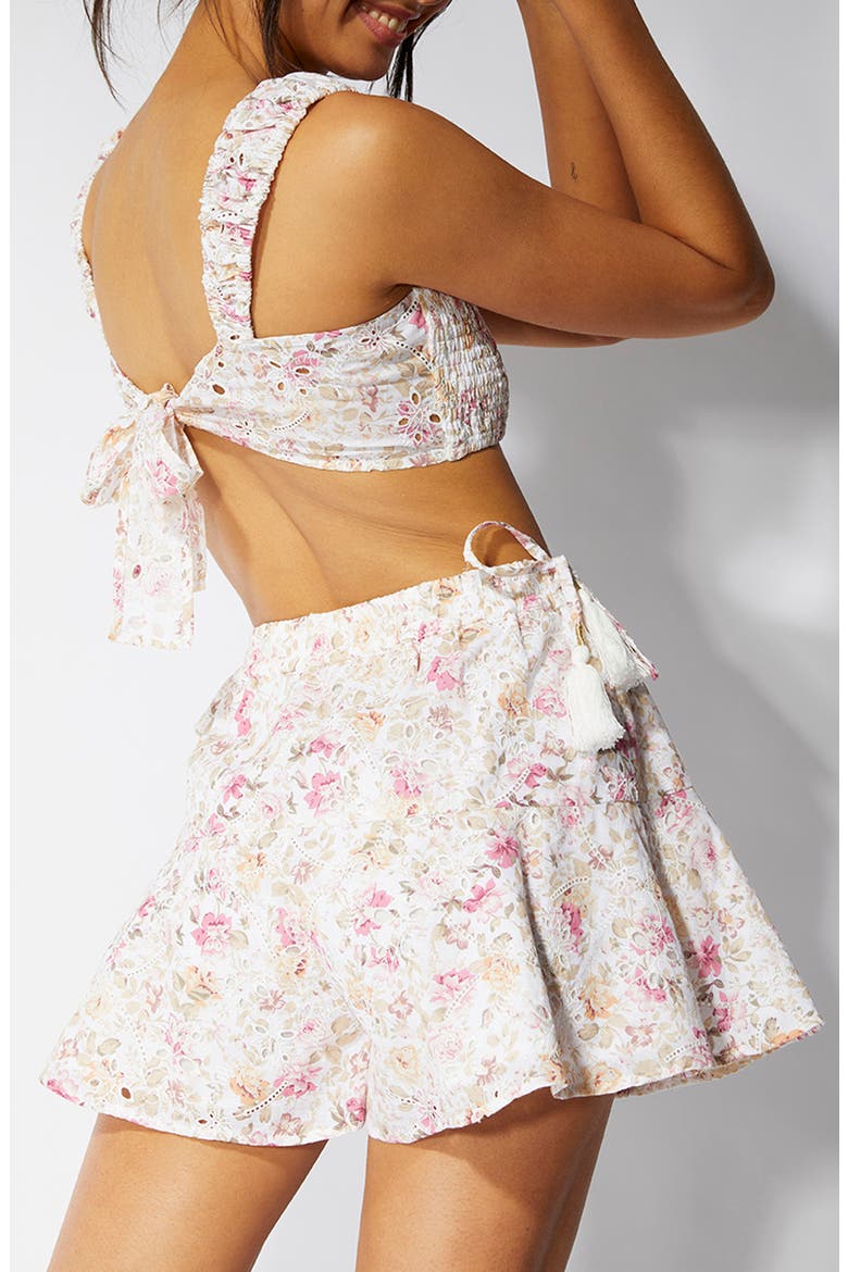 Cecile Prairie Crop Top, Alternate, color, MULTI
