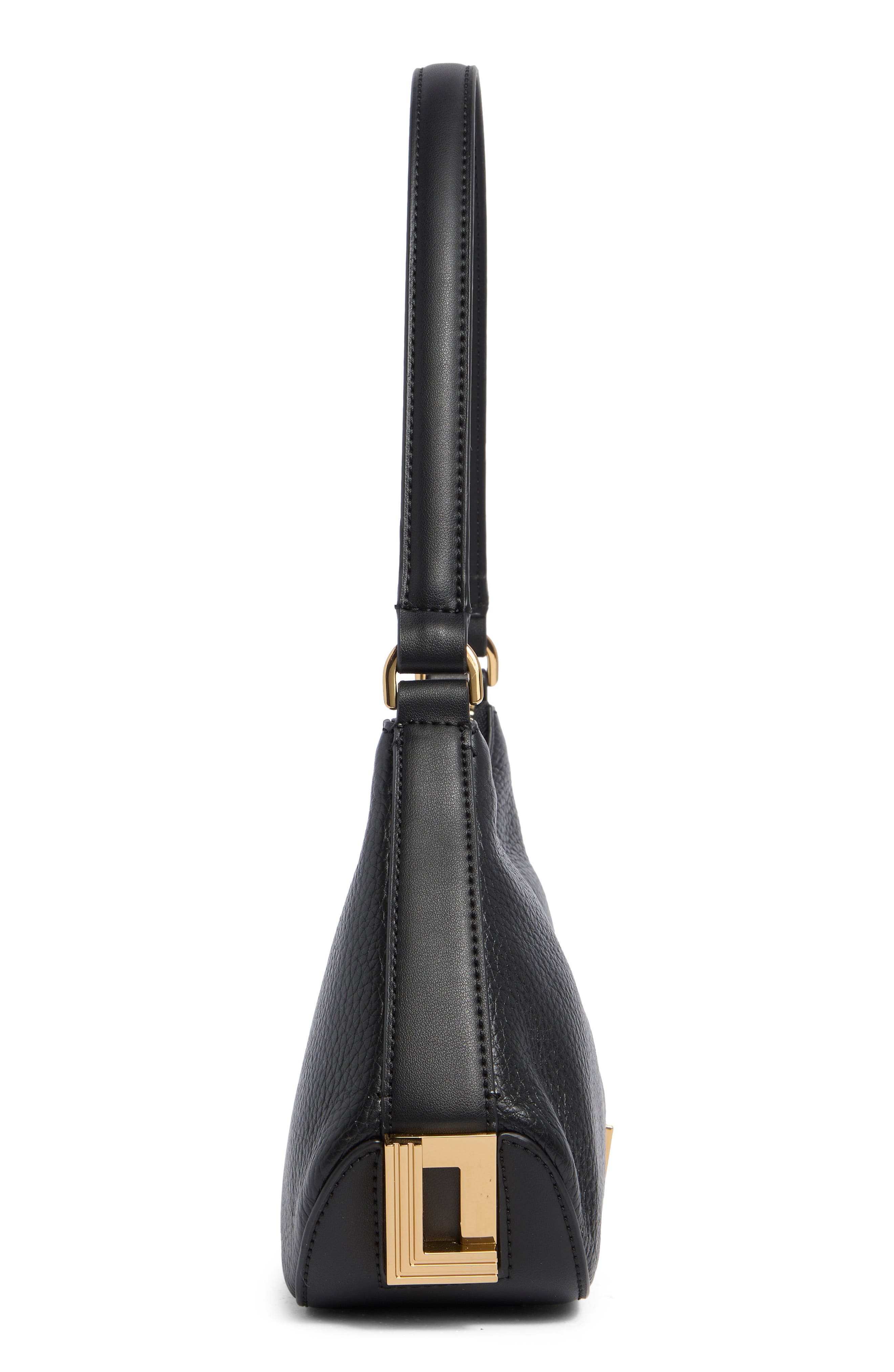 Arielle Shoulder Bag, Alternate, color, BLACK/ GOLD