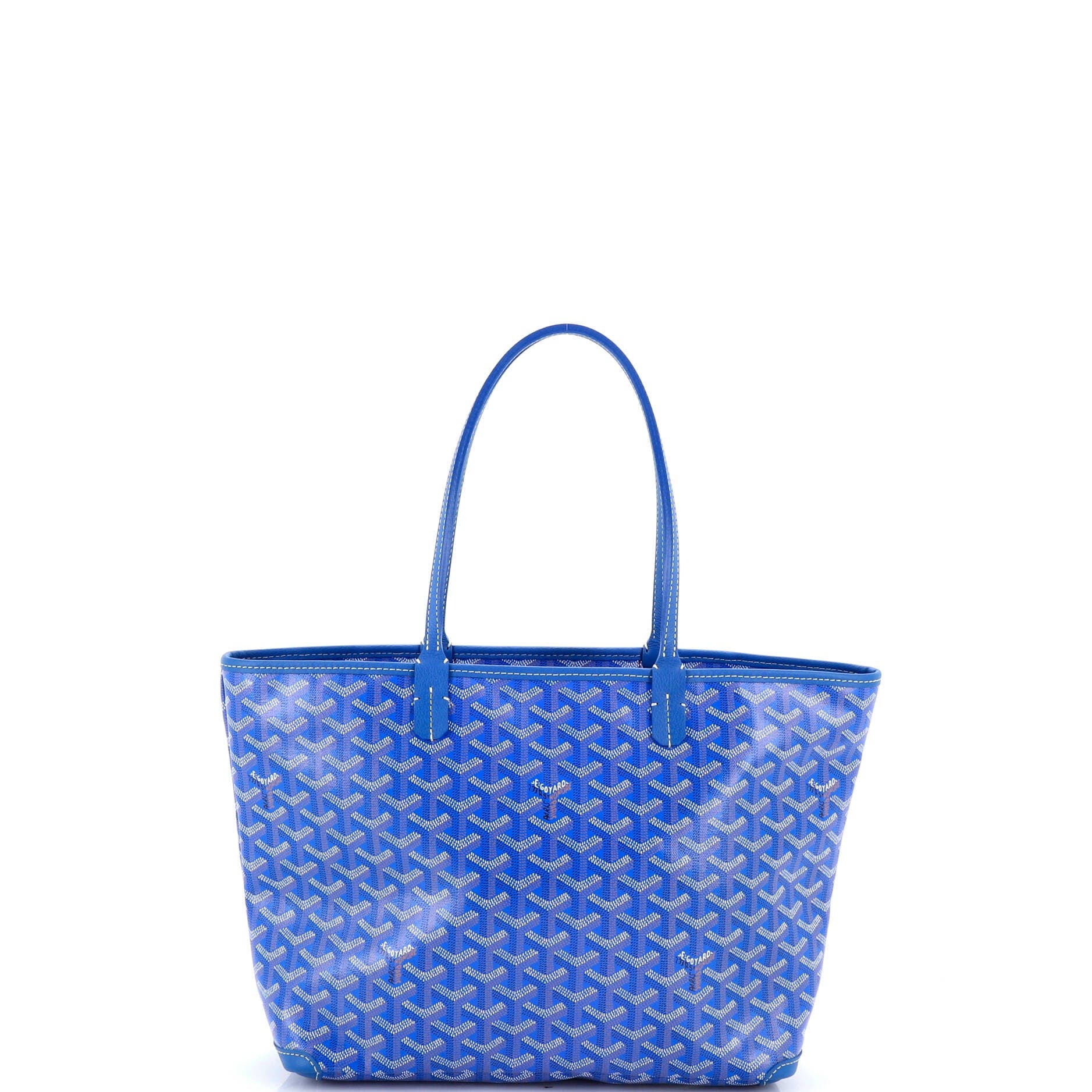 Pre-Owned Goyard Artois Tote Coated Canvas PM, Main, color, Blue