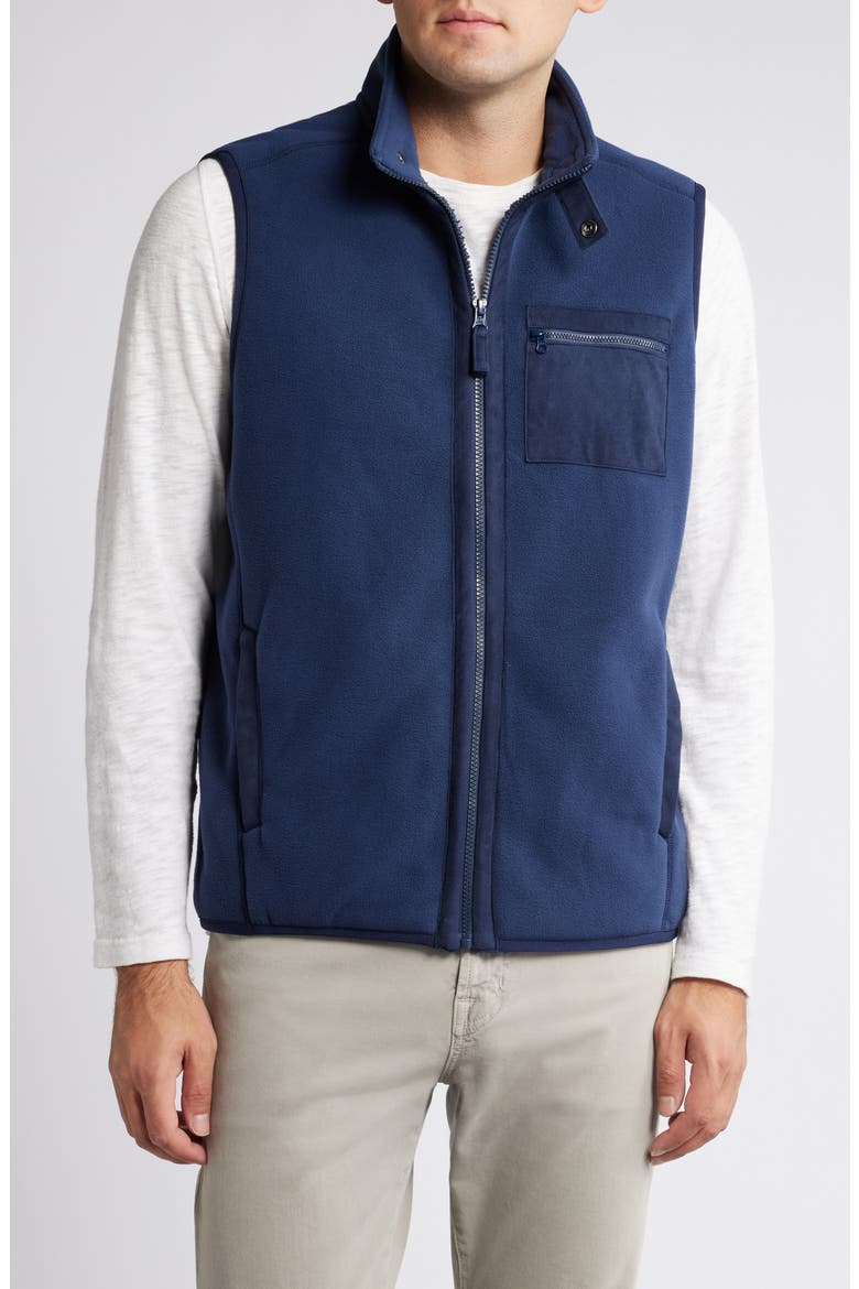 Olympic Bay Polar Fleece Vest, Alternate, color, OCEAN DEEP