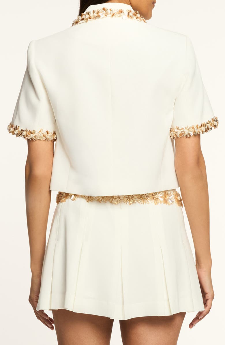 Cinq à Sept Aanya Sunflare Jacket, Alternate, color, Ivory/ Champagne