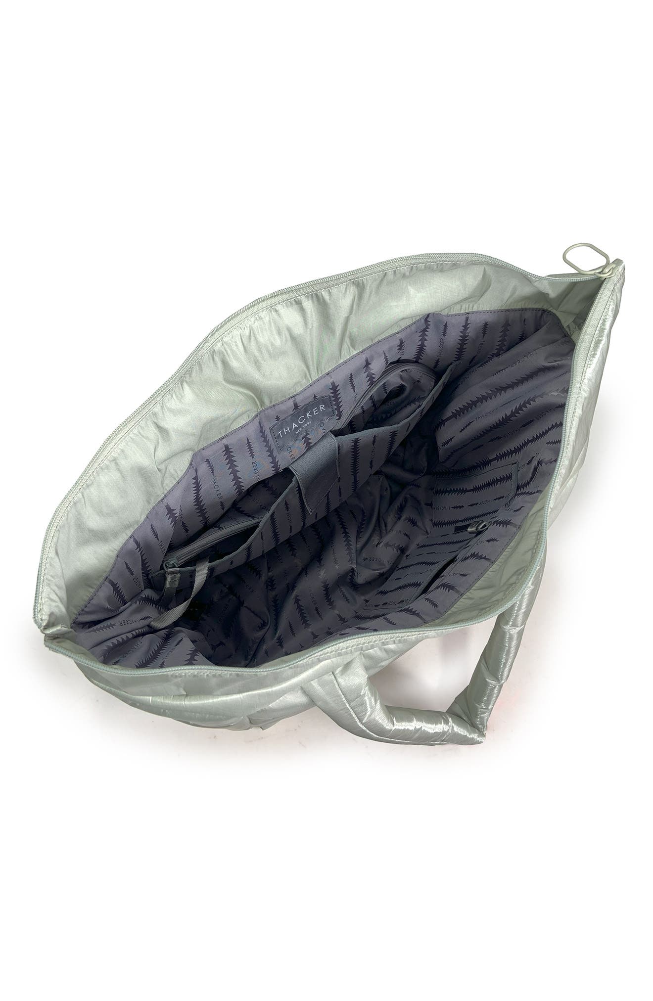 Quinn Shimmer Tote, Alternate, color, CELADON GLOW