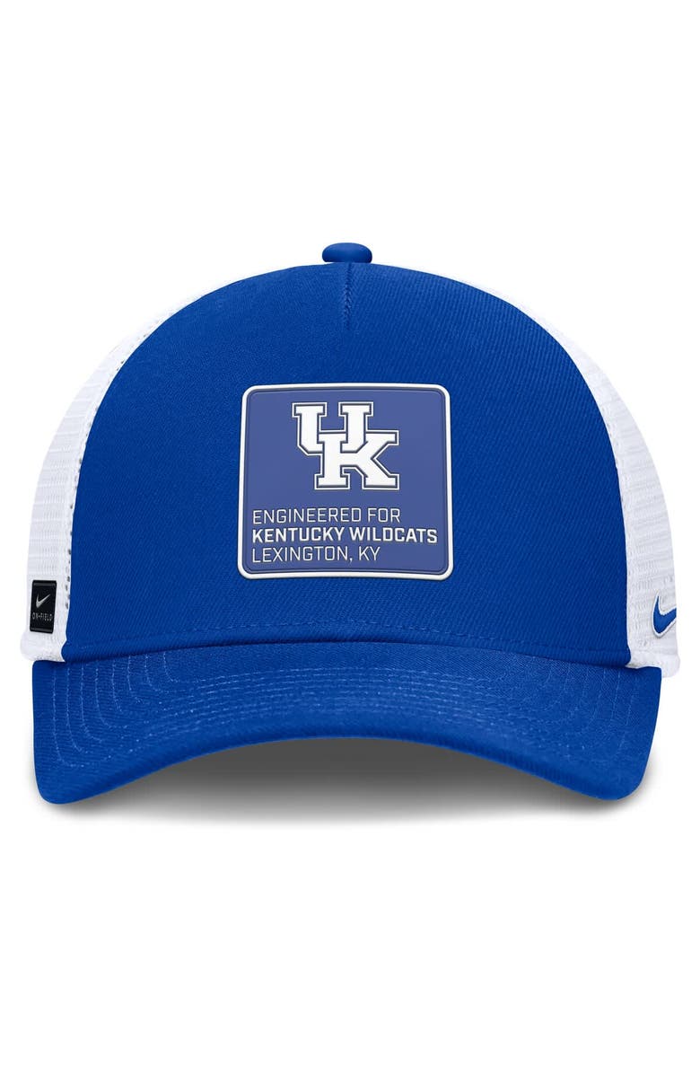 Nike Men's Nike Royal/White Kentucky Wildcats 2025 On-Field Rise Engineered Trucker Adjustable Hat, Alternate, color, Royal