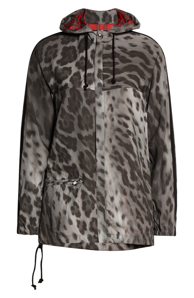 Tao Comme des Garçons Leopard Print Hooded Jacket, Alternate, color,