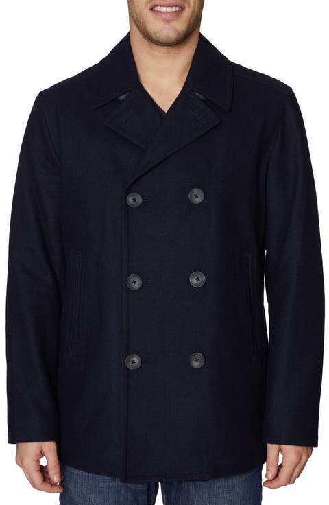 Wool Blend Peacoat