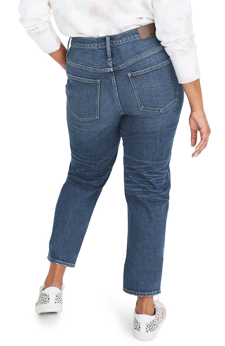 Madewell Mid Rise Classic Straight Jeans, Alternate, color, 