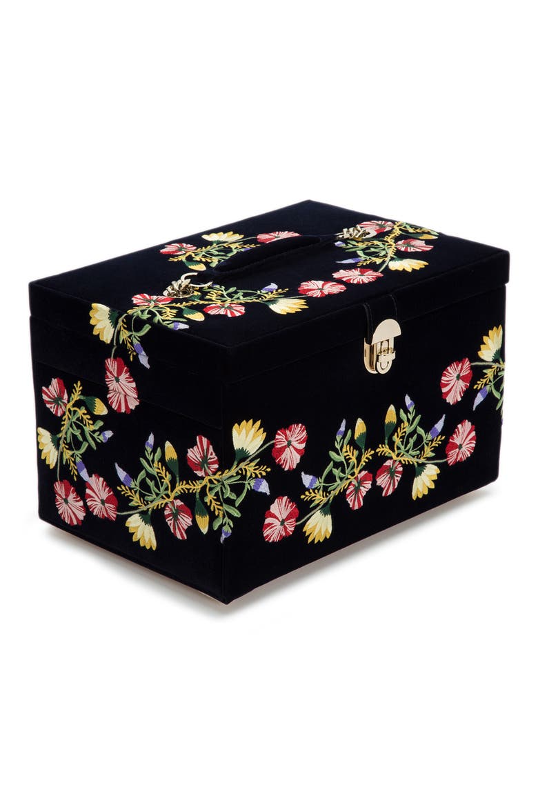 Zoe Large Jewelry Box, Alternate, color, INDIGO