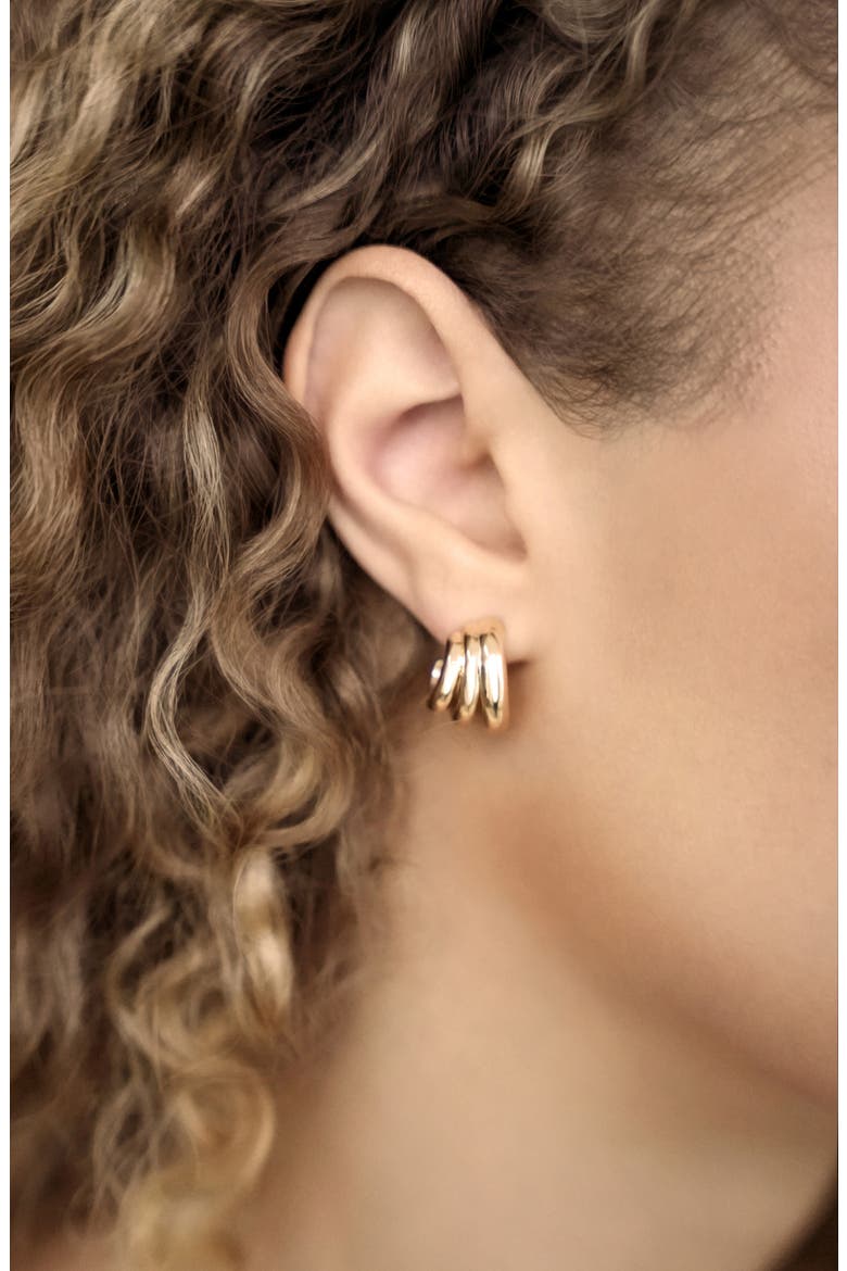 Rooted Vines Small Hoop Earrings, Alternate, color, GOLD