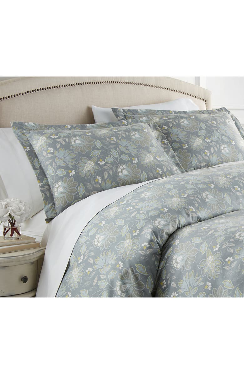 SOUTHSHORE FINE LINENS Infinite Blossom Duvet Cover Set, Alternate, color, Blue