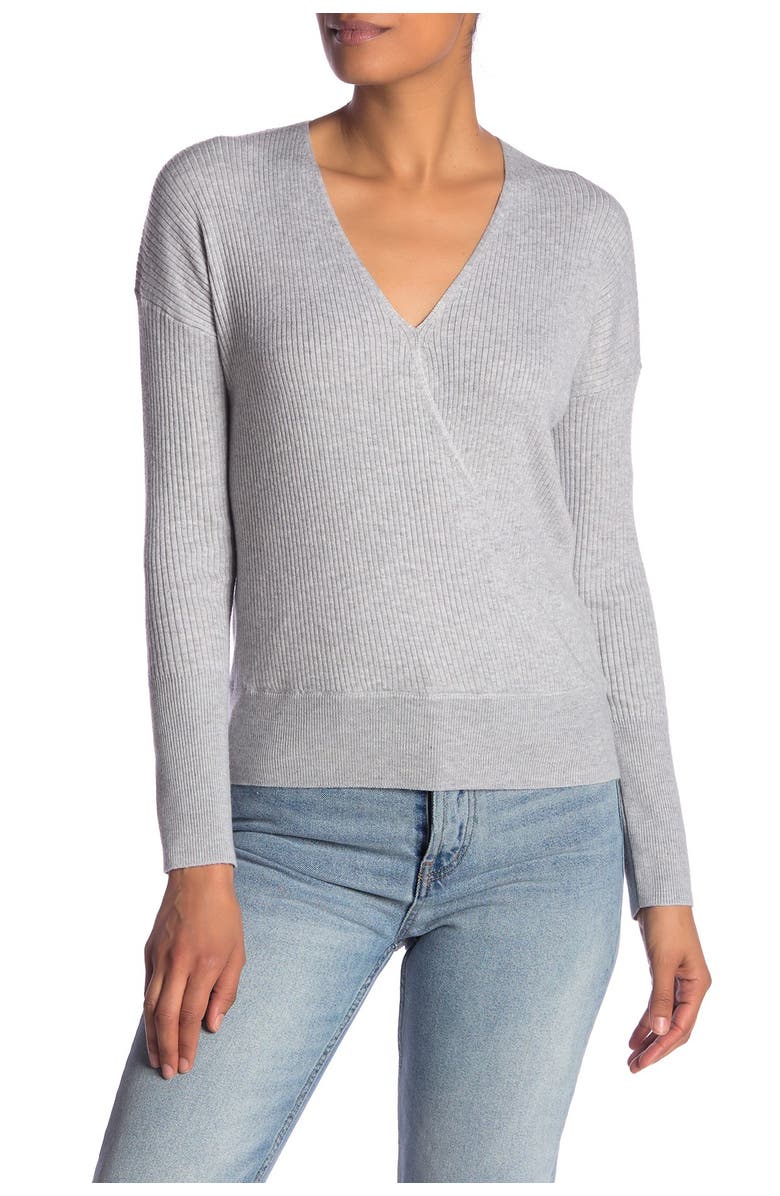 Elodie Ribbed Wrap Sweater, Main, color, 