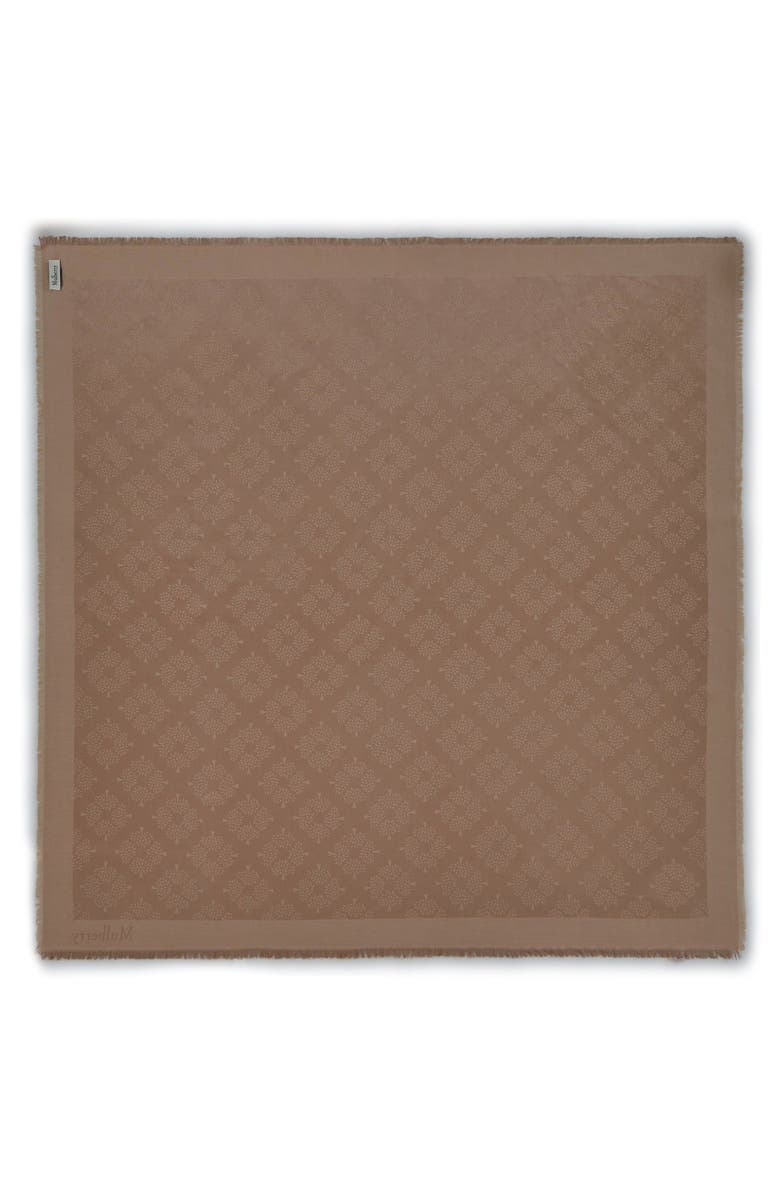 Mulberry Tree Jacquard Silk & Organic Cotton Scarf, Alternate, color,