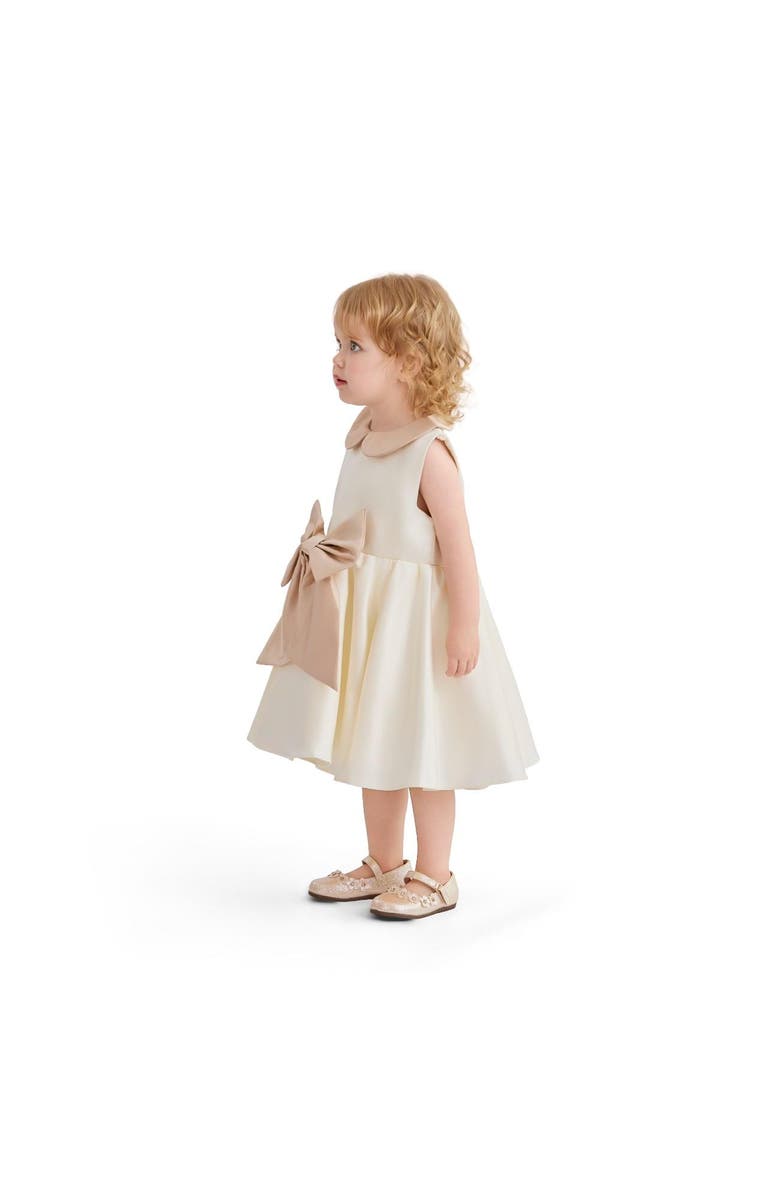 Tulleen Petal Bow Gown, Alternate, color, Ivory